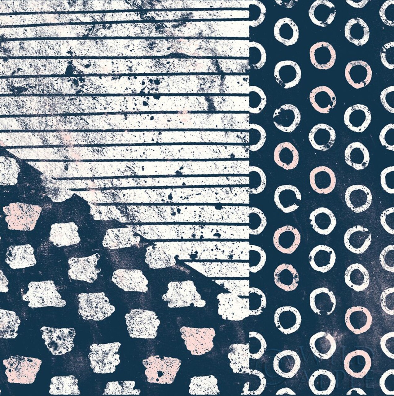 Mark Making Tile IV with Blush Poster Print by Moira Hershey - Item # VARPDX40800